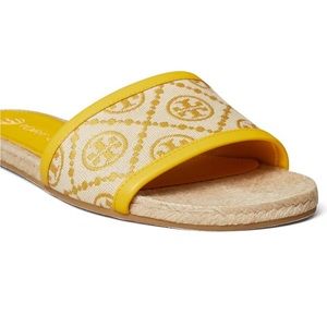 Women's T Monogram Espadrille Slides Tory Burch